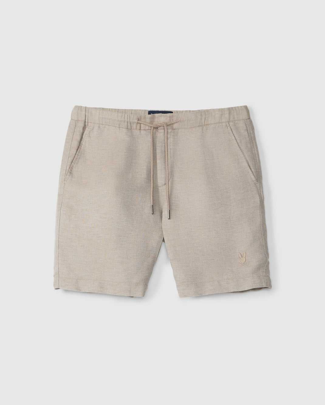 Short Psycho Bunny Windcrest Linen Short Solid Crockery Homme | IWH-06139210